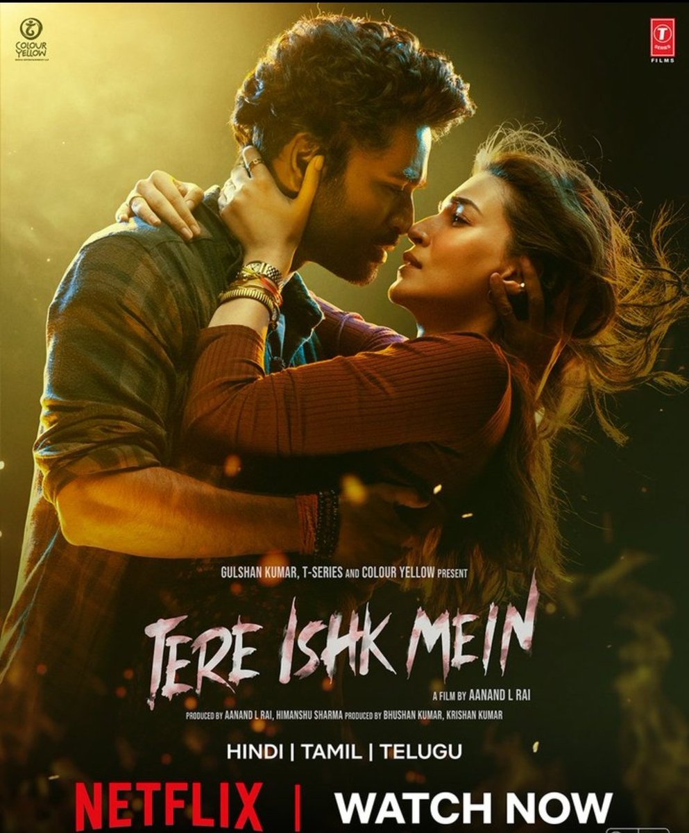 Dhanush was probably the worst thing in this film after it's storyline.
Like man struggled to speak even the basic dialogues. It was so cringe to watch.
#TereIshkMein
