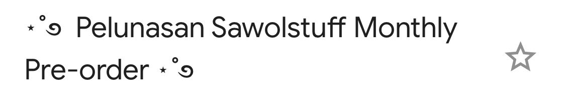 Sawolstuff.id ⭐️ tweet media