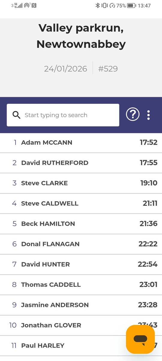 Valley parkrun tweet media