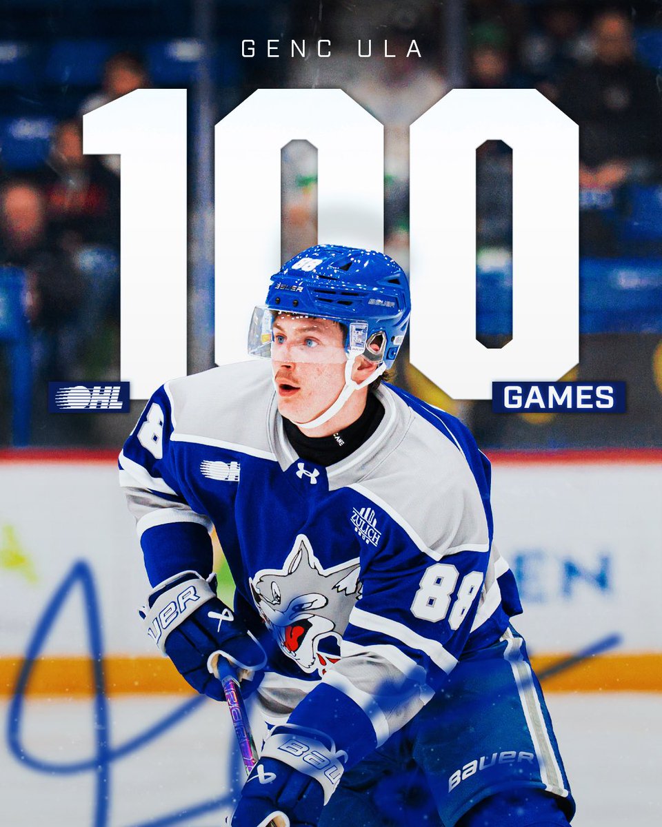 Mr. 100 last night for Genc Ula 

Congrats on 100 games played in the OHL Genc!

#WolvesNation