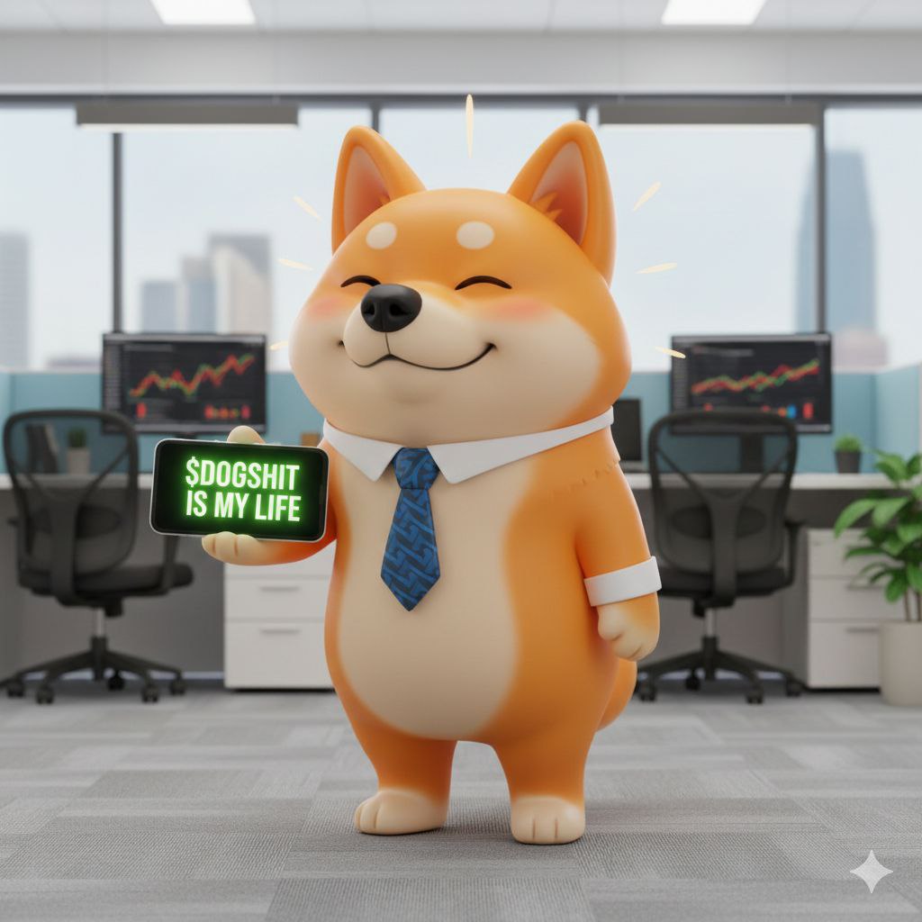 🚀 $DOGSHIT IS MY LIFE！ 穿上西装，我是华尔街打工人；打开钱包，我是$DOGSHIT 敢死队！  别问逻辑，问就是信仰！别谈价值，谈就是meme！ 柴犬出征，寸草不生！现在上车，一起冲向月球！🌕 #DOGSHIT  0x70bF3E2B75d8832D7F790A87fFFc1Fa9d63DC5bB