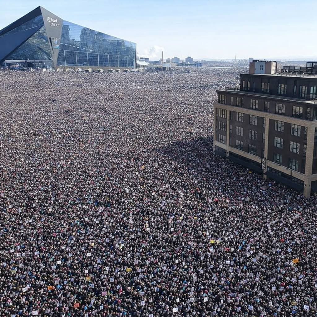 4thOfJuly365's tweet image. Liberals are like: Look at how many of us showed up to protest in Minneapolis.