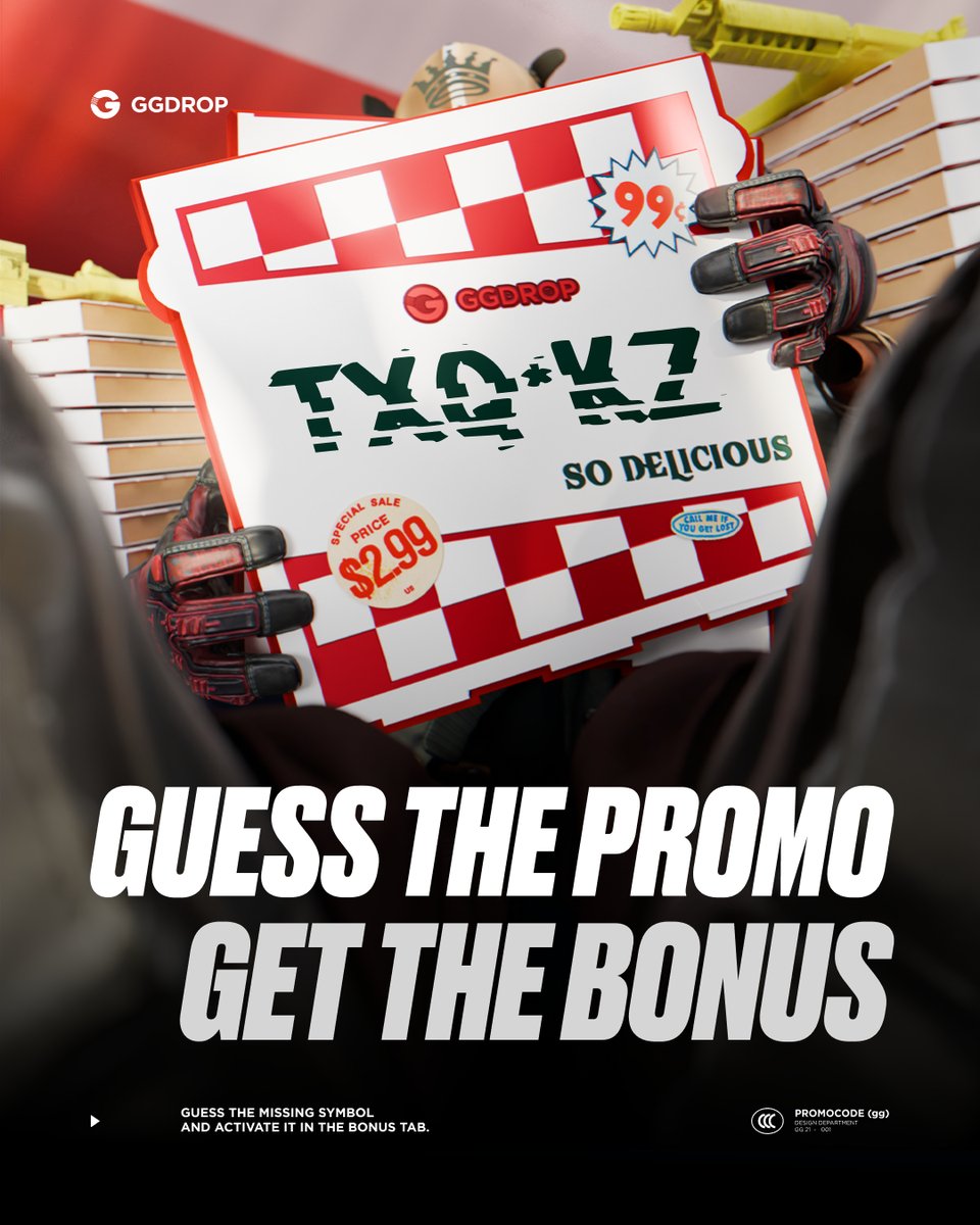 gg_drop's tweet image. 🎁 THIS FREEBIE IS CALLING YOUR NAME 🎁
You knew it was coming. And here it is.
One letter is missing — fix it, activate the BONUS and grab your chance.
Too much free stuff? Never heard of that. Use TXQ_KZ on GGDROP.
Limited. Simple. Don’t overthink it.