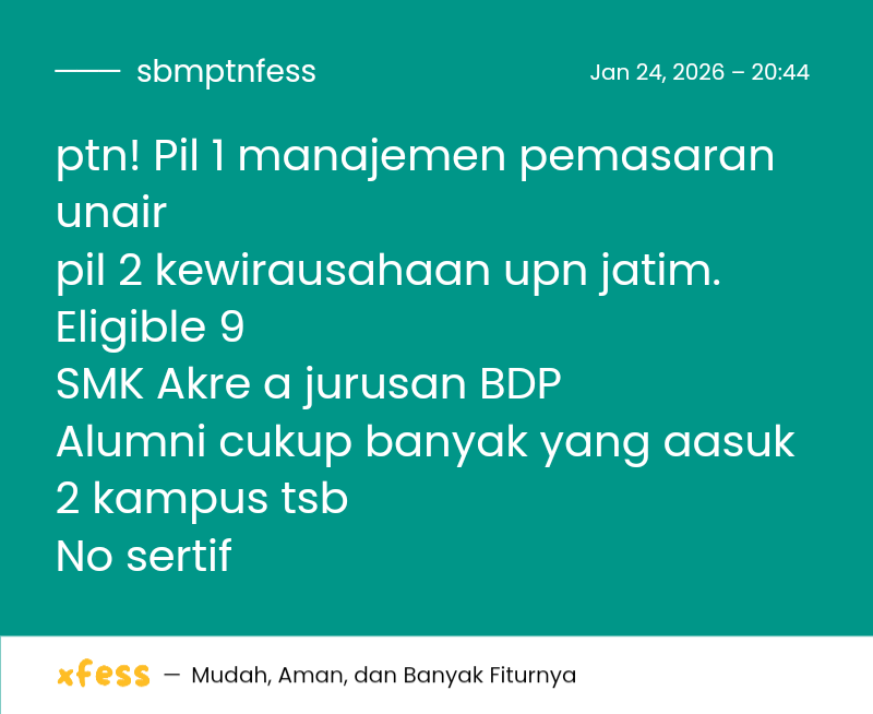 Jastip Bayar UTBK Cek Sorotan! tweet media