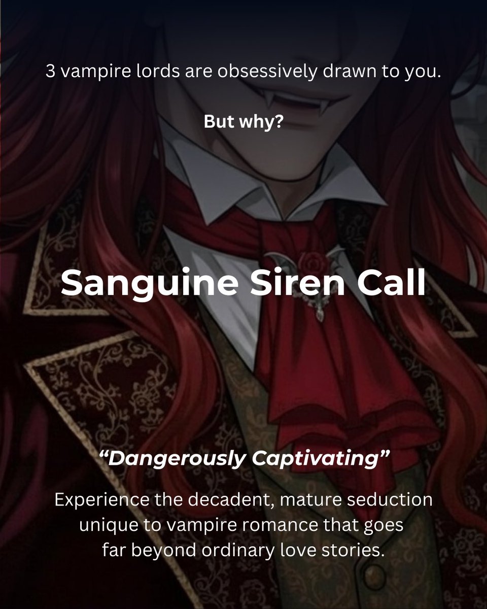 caffy_io's tweet photo. Experience the decadent, mature seduction unique to vampire romance that goes far beyond ordinary love stories.
Recommended for: anyone who wants to explore #darkromance in first person
#vampire #romance #caffy https://t.co/BIAohwzRzt