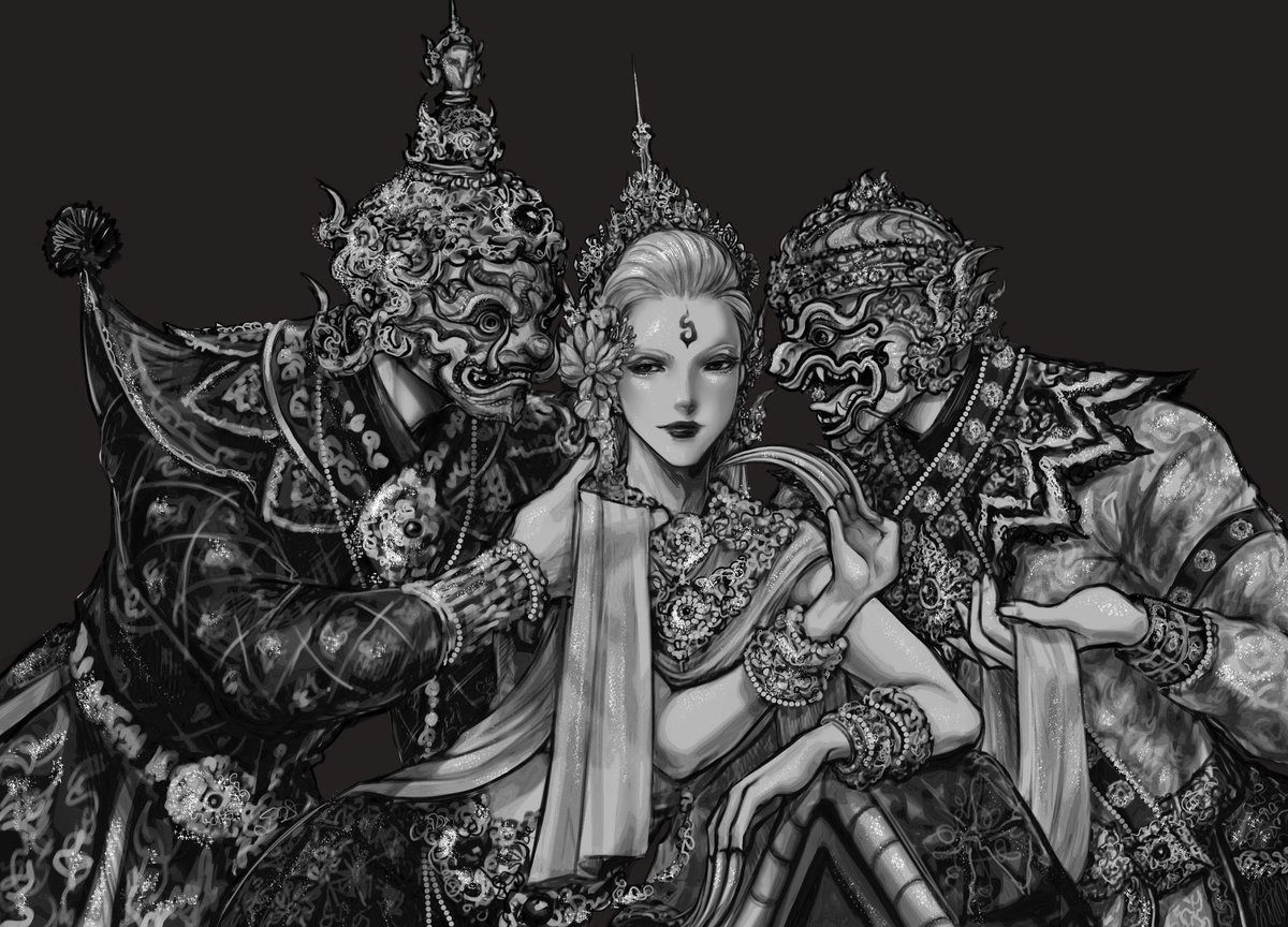 🚬🚬✖️ ทศกัณฑ์-มณโฑ-หนุมาน

   “   กะพริบตาพลันหาตัวเคลื่อนเข้าไป
เมื่อพบกลายเป็นฉันที่ไม่เข้าใจ
นี่หรือคือภวังค์  ดั่งพันธนาการ   ”

JUNENOM - กัมปนาท (Brust)