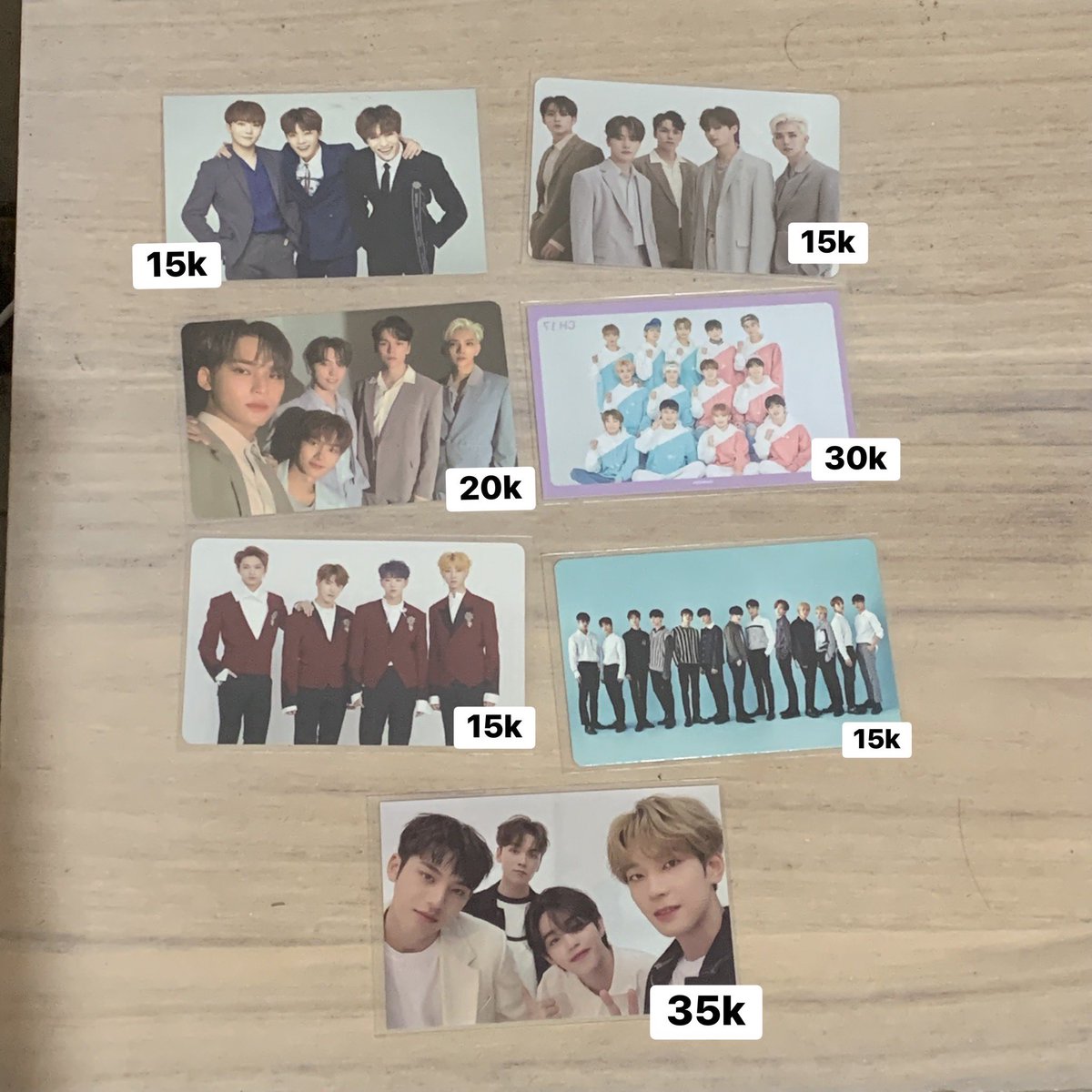 Chanpootie's tweet photo. #wts pc seventeen grup bisa oren, dom tangerang &amp; denpasar, minimal take 2 https://t.co/P4pWCGoy1f