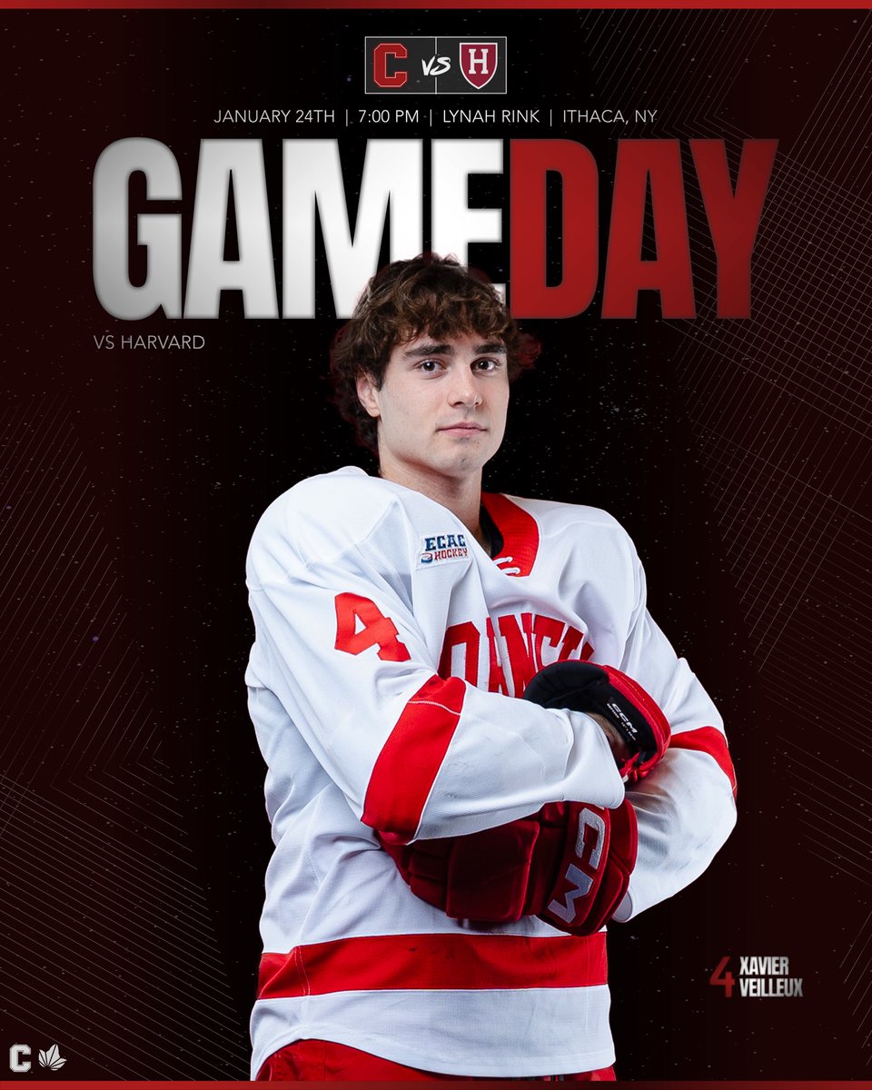 It’s that time of the year again 🐻

🆚 Harvard 
⌚️ 7:00 
🏟️ Lynah Rink
📍 Ithaca, NY
📺 ESPN+ 

#YellCornell