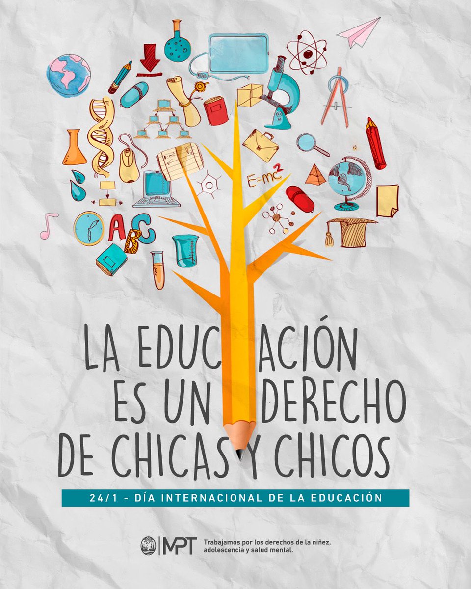 🗓️ Día Internacional de la Educación 

📚 La educación es un derecho fundamental para el desarrollo de chicas y chicos. En el MPT trabajamos cada día para asegurar que todos tengan acceso a ella y a las mismas oportunidades. 🙌🏻

#DíaInternacionalDeLaEducación #Educación