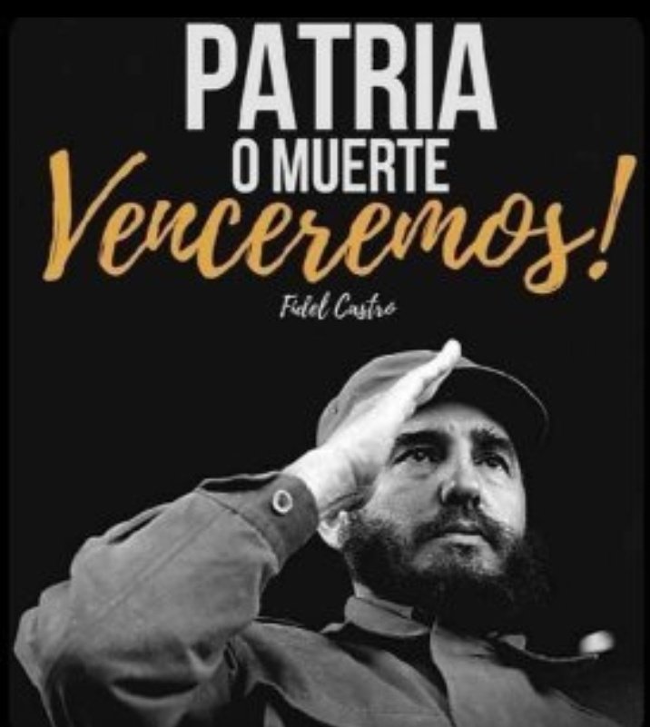 🇨🇺✊  
Es verdad que aún estamos bajo el bloqueo imperialista. Es verdad que intentan estrecharlo.  
¡Y lo resistiremos!  
Porque nuestra bandera revolucionaria no se plegará jamás, porque la frente alta de esta nación no se doblegará jamás,porque 
#CubaEsCoraje 👇
