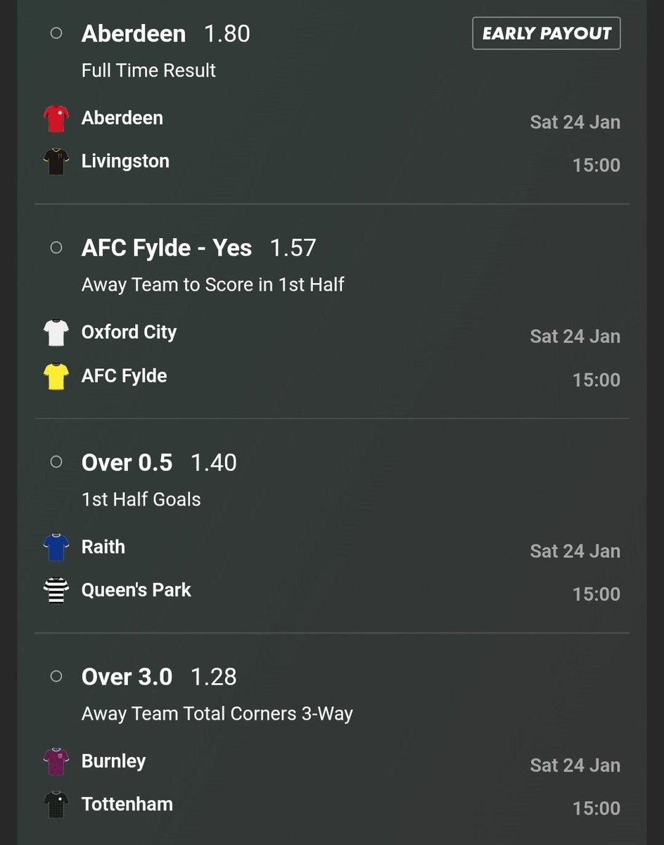 MuttockMegaTips's tweet image. As requested here are some picks for the 3pm kickoffs.

Best to be backed individually but as we're up worth having some fun! 👀