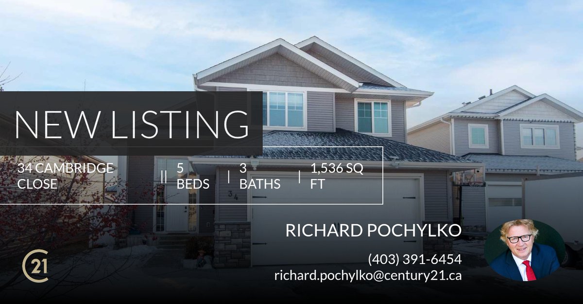 C21realtyguy's tweet photo. 📍 New Listing 📍 Take a look at this fantastic new property that just hit the market located at 34 Cambridge Close in Blackfalds. Reach out here or at (403) 391-6454 for more information

"The Straight Goods" https://t.co/GH8SmikU7b https://t.co/R6dK8T840w