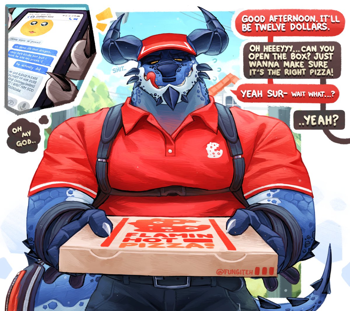 pizza delivery!! 🍕✨🐲