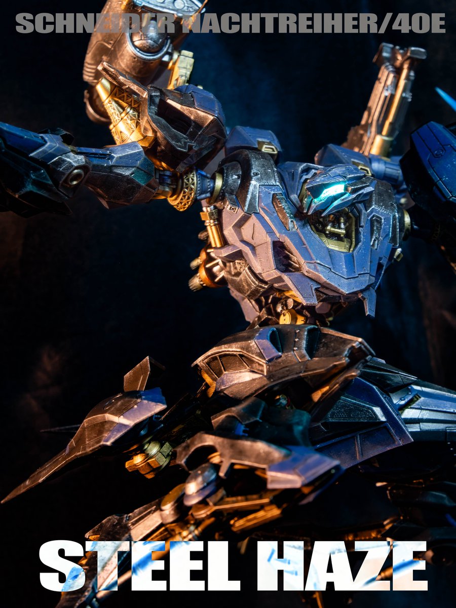 KOTOBUKIYA SCHNEIDER NACHTREIHER/40E STEEL HAZE 完成しました。まだ