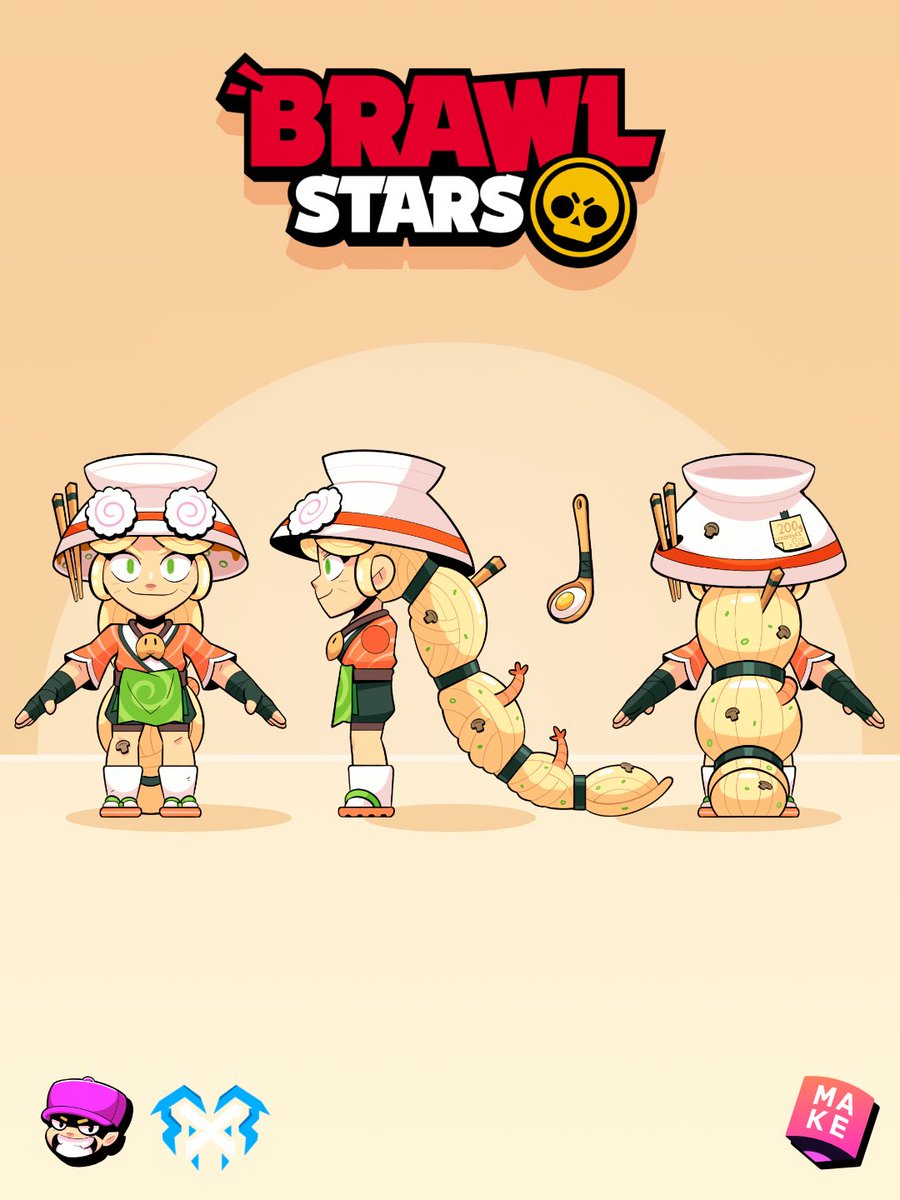 Naruto Alli Complete Turnaround for #supercellmake 

#BrawlStars #BrawlStarsArt #supercell