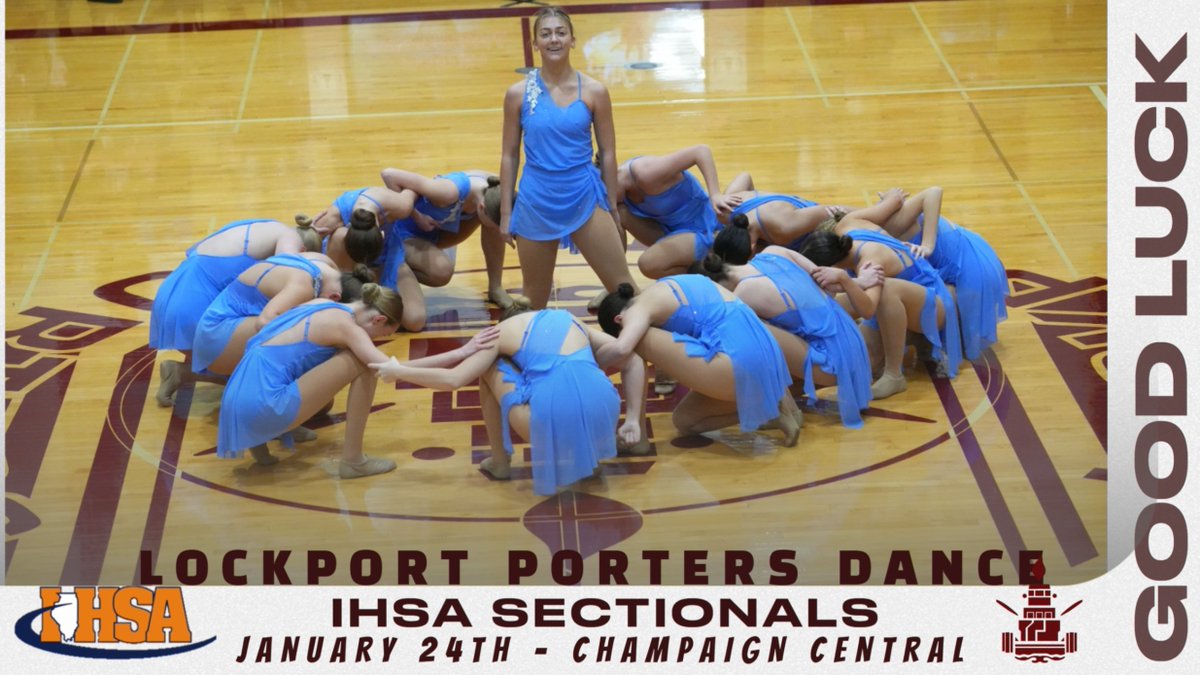 Wishing the Varsity Dance Team the best of Luck as they head down to Champaign to compete in the IHSA Sectionals. <a href="/lockportdance/">lockportdance</a> #porternation