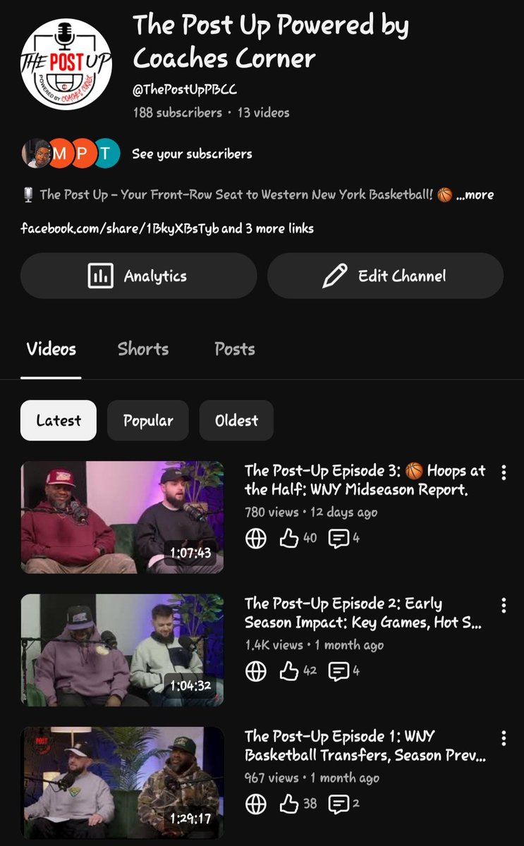 #CoachesCorner 
WNY Hoops Fans — We Need Your Support! 
We’re so close to hitting 200 YouTube subscribers on The Post Up powered by Coaches Corner! If you care about Western New York basketball, this is your front-row seat 🏀

We break down: 📌 Local league play
📌 Transfers &amp;