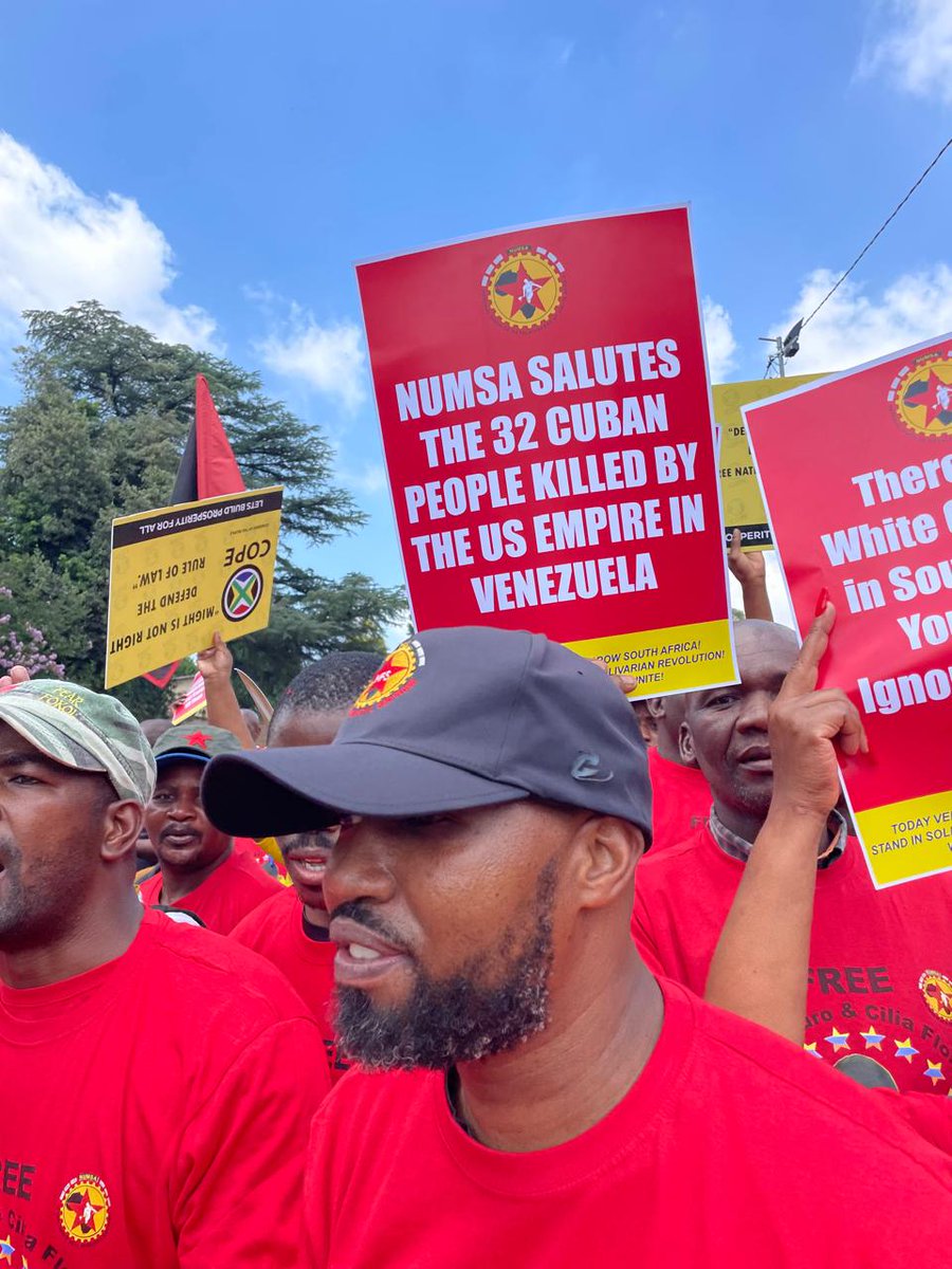 Numsa_Media's tweet image. #WorkersUnite 
#ForTheLoveofTheWorkingClass 
#HandsOffVenezuela 
❤️🖤💛
