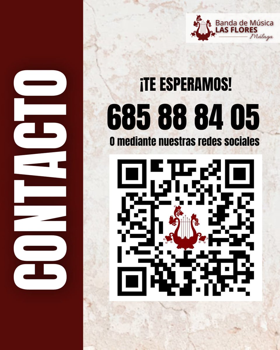 ¿Quieres formar parte de nuestra banda? 🎼🥁

Te dejamos toda la información sobre nuestra escuela para el #curso2026

Puedes rellenar el formulario de nuestra biografía o ponerte directamente en contacto con nosotros👇🏽👇🏽

¡¡Te esperamos !! 🎶🎼

#EscuelaLasFlores
#BndLasFlores