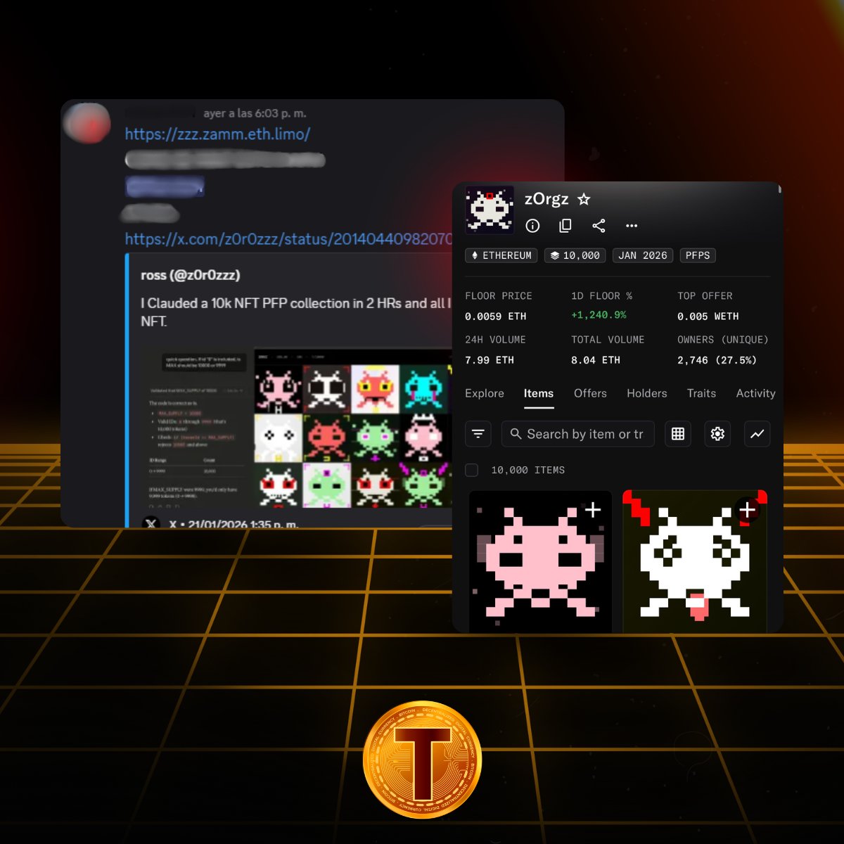 We called zOrgz in @TeamCoinDAO yesterday while the collection was still early, with around 3,000 mints completed.

Today, the floor is sitting around $17 🔥

If you’re not paying attention to NFTs and early mints, it’s easy to miss these kinds of moves 👀