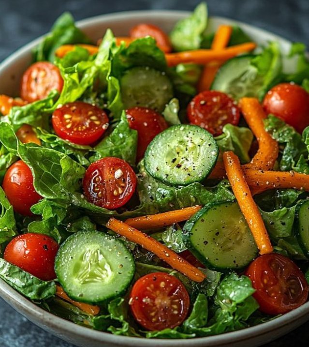 LabMariam48488's tweet image. Fresh Vegetable Salad 🥗🌿
Crisp veggies, light dressing, and pure freshness in every bite.
What’s your favorite crunchy veggie?
🥒 Cucumber
🥕 Carrot
🌶️ Bell pepper
👇
#FoodTalk #SaladLovers
#FreshVeggies #HealthyFood #MariamFoodLab