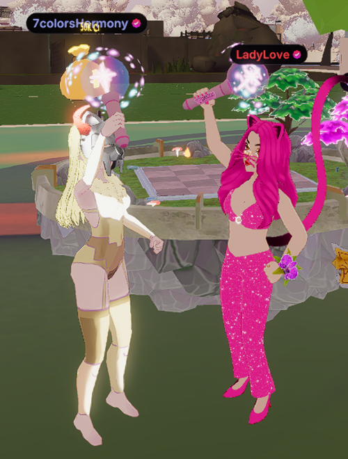LadyloveNFT's tweet photo. Just vibing and dancing with my friend @LaurenceUrbani2 @decentraland #Metaverse #VirtualLife #Web3Fun https://t.co/6C8m9KD6k3