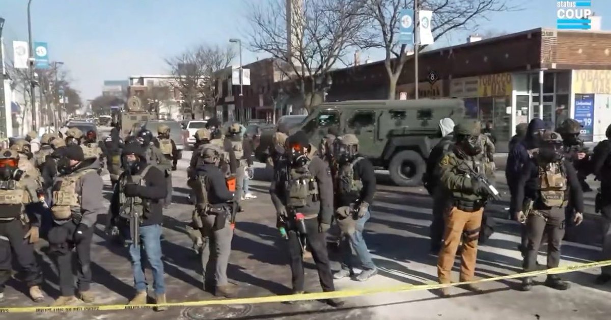WBWCanada's tweet image. Absolutely sickening to see Canadian company Roshel’s Senator armoured vehicles being used in ICE’s deadly attacks on Minneapolis today. The Canadian government should never have allowed this rush order to go through, but this is exactly how Canada’s arm export regime functions.