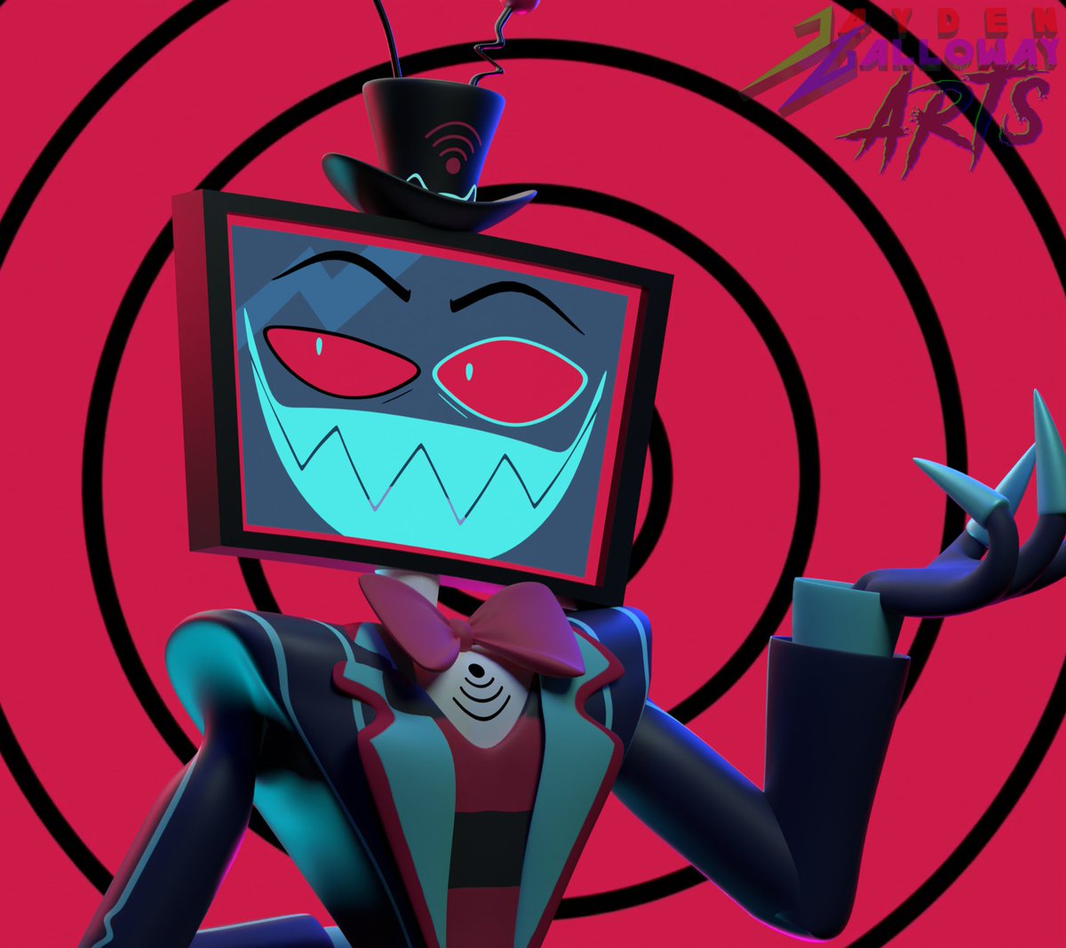 g52844769's tweet photo. I have returned! Also, been watching Hazbin Hotel recently, so here's a render of Vox. Your welcome ☺️

💙🖥📺

Render: Me
Vox 3d Model/Rig: JYArtStation on deviantart
Post processing/Editing: Me
Software used: Blender

#HazbinHotel #vox #HazbinHotelVox   #HazbinHotelFanart https://t.co/DlKZ61mbk9