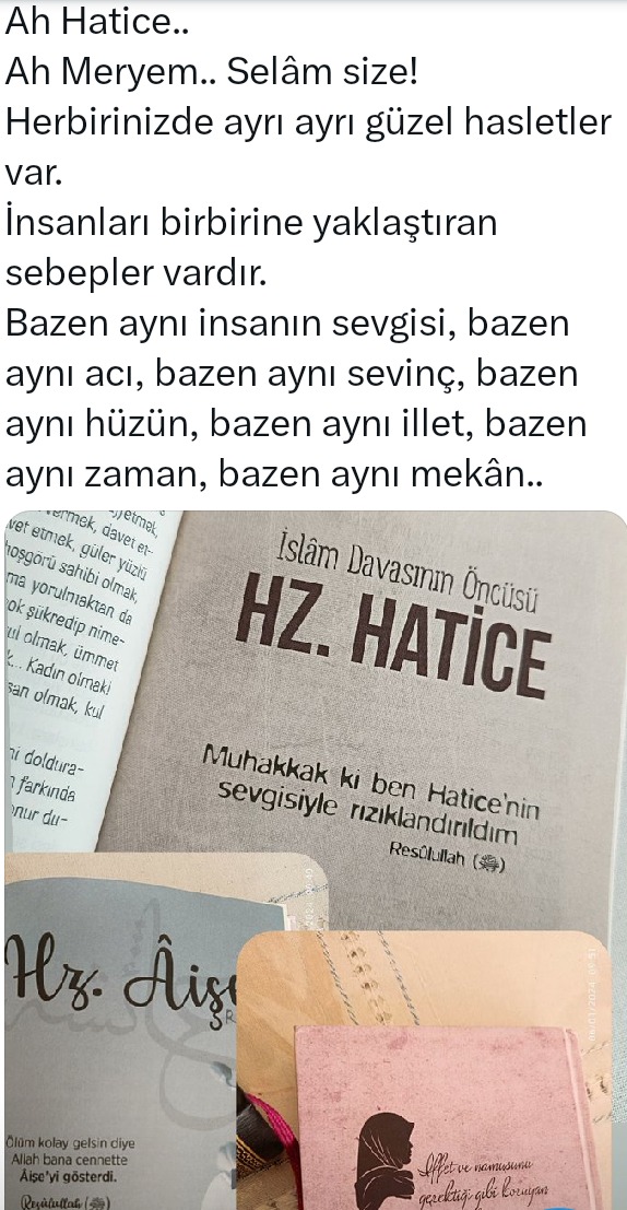 Semerkand2025's tweet photo. @hadicakubra88 Siz de emin olun hakediyorsunuz bu iltifatları;hele ki o,Rahman'ın vechi için sevdiğim asude çiçekle davanız,bazı yönleriniz birse...

(Sen kendini küçük bir cisim sanırsın;ama en büyük âlem sende gizlidir.)

Eş-Şekur olan Rabb'imiz size göz aydınlığı olacak eş nasip etsin.Amin. https://t.co/jYY01nsfIV
