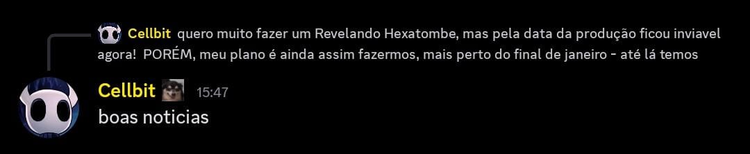 CellbitUPD's tweet image. 💬🇧🇷| Cellbit apareceu no chat do Discord: