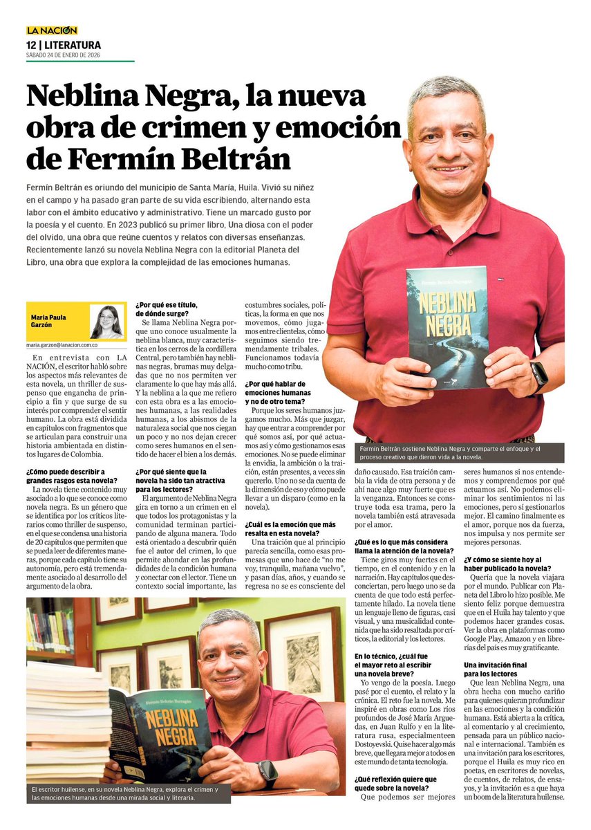 Neblina Negra en el Diario La Nación: