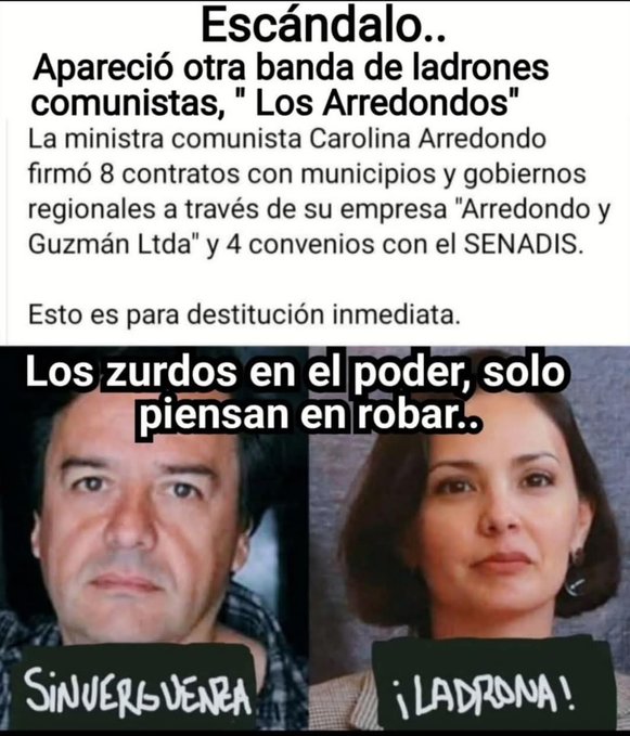 La ladrona Carolina Aredondo debe ser juzgada Por fraude al fisco reiterado