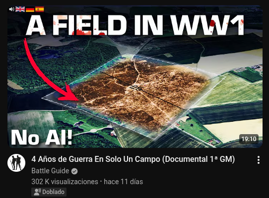 Últimamente veo muchas miniaturas en YouTube con “No AI” o “No IA”. ¿A vosotros también os salen cada vez más?