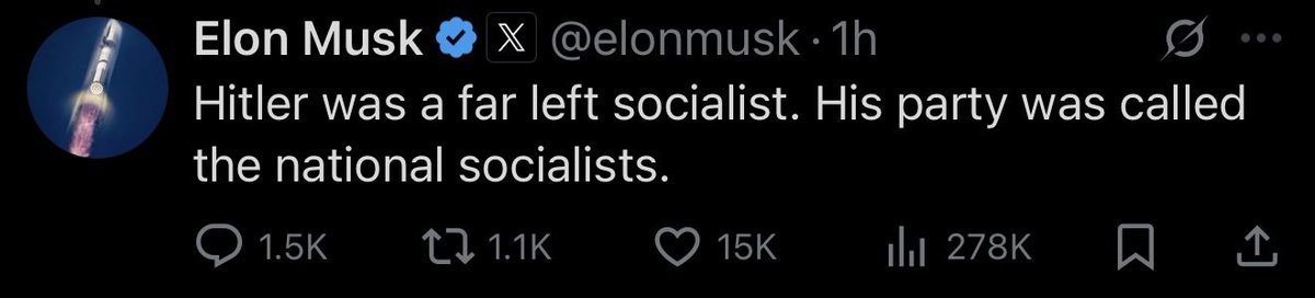 Goddamn <a href="/elonmusk/">Elon Musk</a>, you can't be that stupid. Try reading a book about German history. A book is made of paper and contains written words.