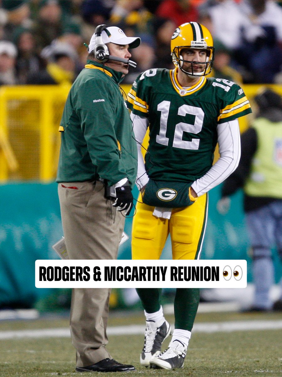 Will we see Aaron Rodgers and Mike McCarthy back together in Pittsburgh?
📸: Matthew Ludtke/AP