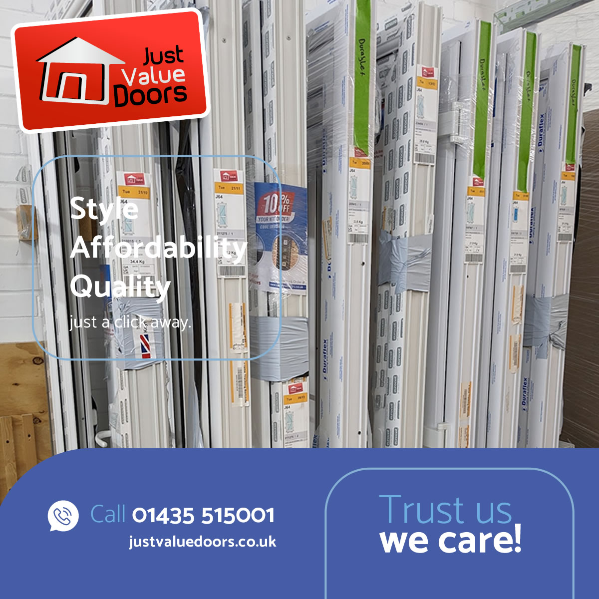JustValueDoors's tweet image. 🛍️ Get your new door delivered in days!
Our Stocked Doors range includes popular styles at unbeatable prices.
🎟️ Save 10% this week with code SD47EM
🔗 View Stock

➡️ loom.ly/QuAm4b0

#DoorsInStock #StockedDoors #QuickDelivery #TradeSupplies #HomeUpgrade #JustValueDoors