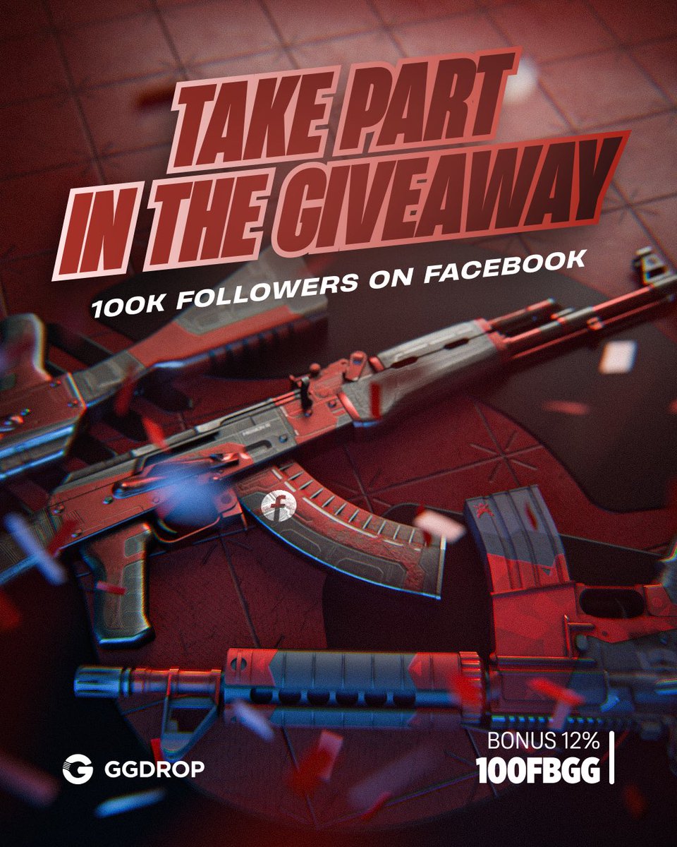 gg_drop's tweet image. 🎉 FREEBIES FOR 100,000 FACEBOOK FOLLOWERS 🎉

We just hit 100,000 followers on Facebook and that’s all because of YOU, so we’re giving back with prizes 💙

Jump into our main giveaway post on Facebook, complete the conditions, and take part in the celebration.

🎁 How to join:
—…