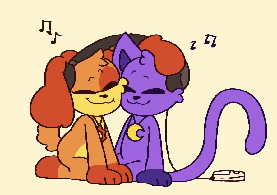 Potato472734's tweet photo. Sharing some tunes #catnap #dogday #SmilingCritters https://t.co/wx3hRbA60A