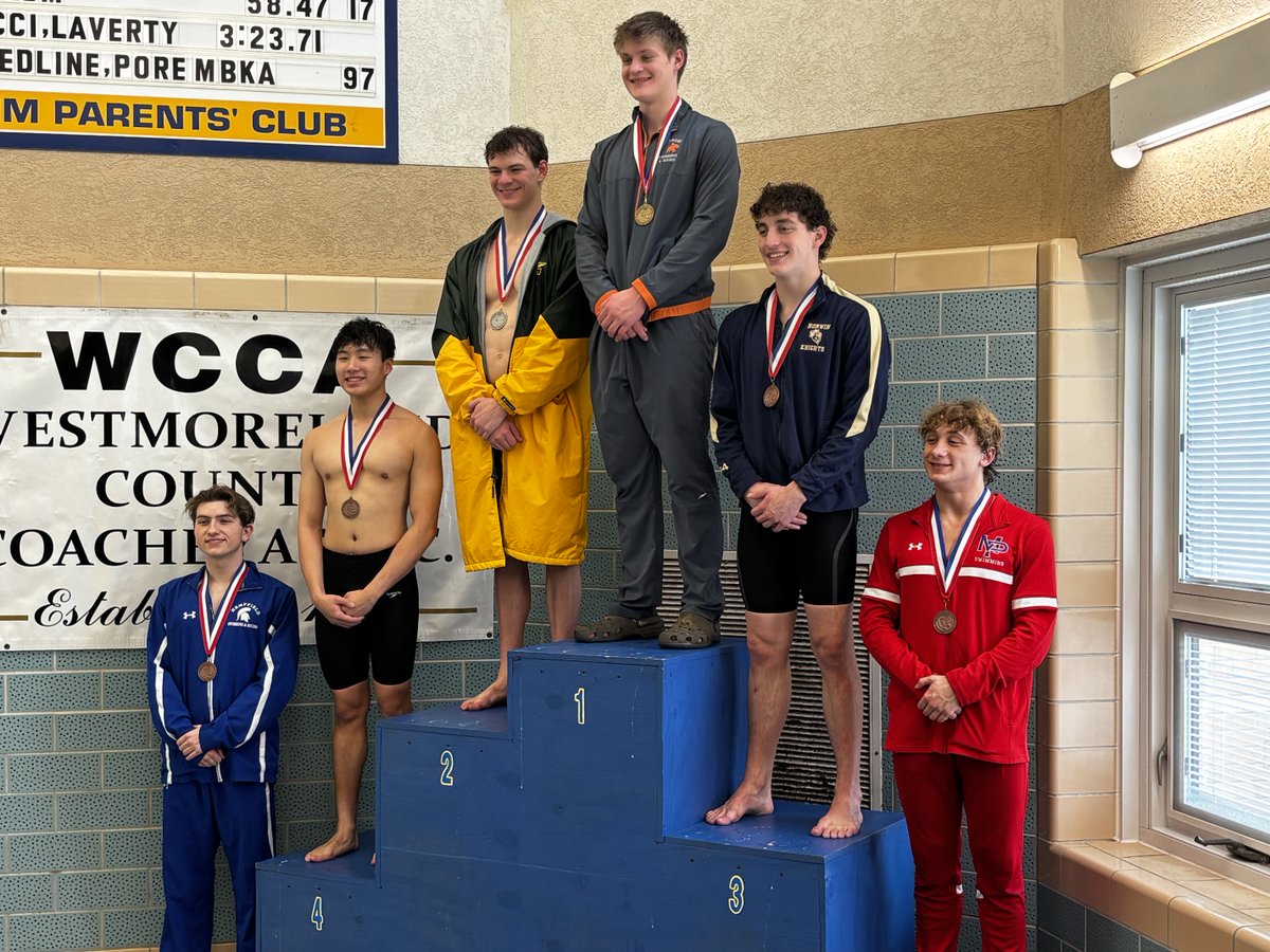 2nd place in the 100 fly goes to Aaron Burdell at the county championship!
