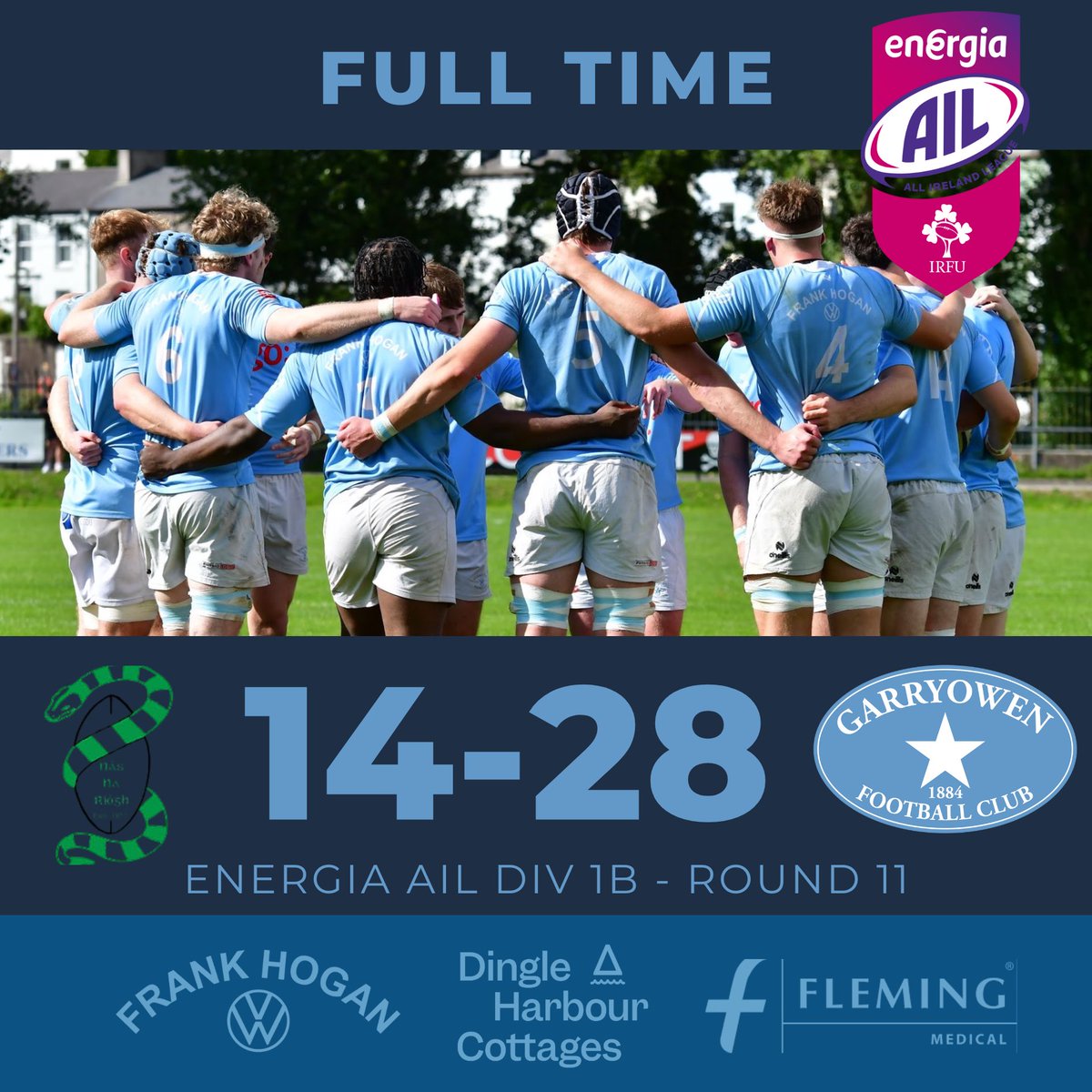 GarryowenFC's tweet image. Great win for Garryowen today vs @NaasRFC in difficult conditions. Well done to all involved 👏👏👏 #ging