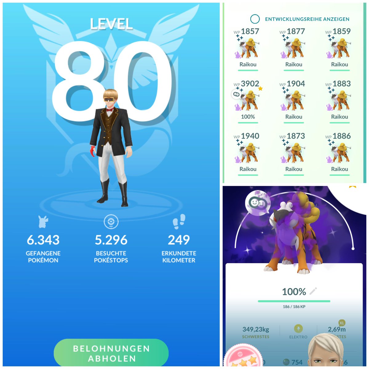 Finally hit Level 80 on Crypto Raikou Raid Day ⚡️ Absolute grind — and the  loot was insane. Fucking Shadow Schaundo #PokemonGoRaids #pokemongo  #pokemongoraid