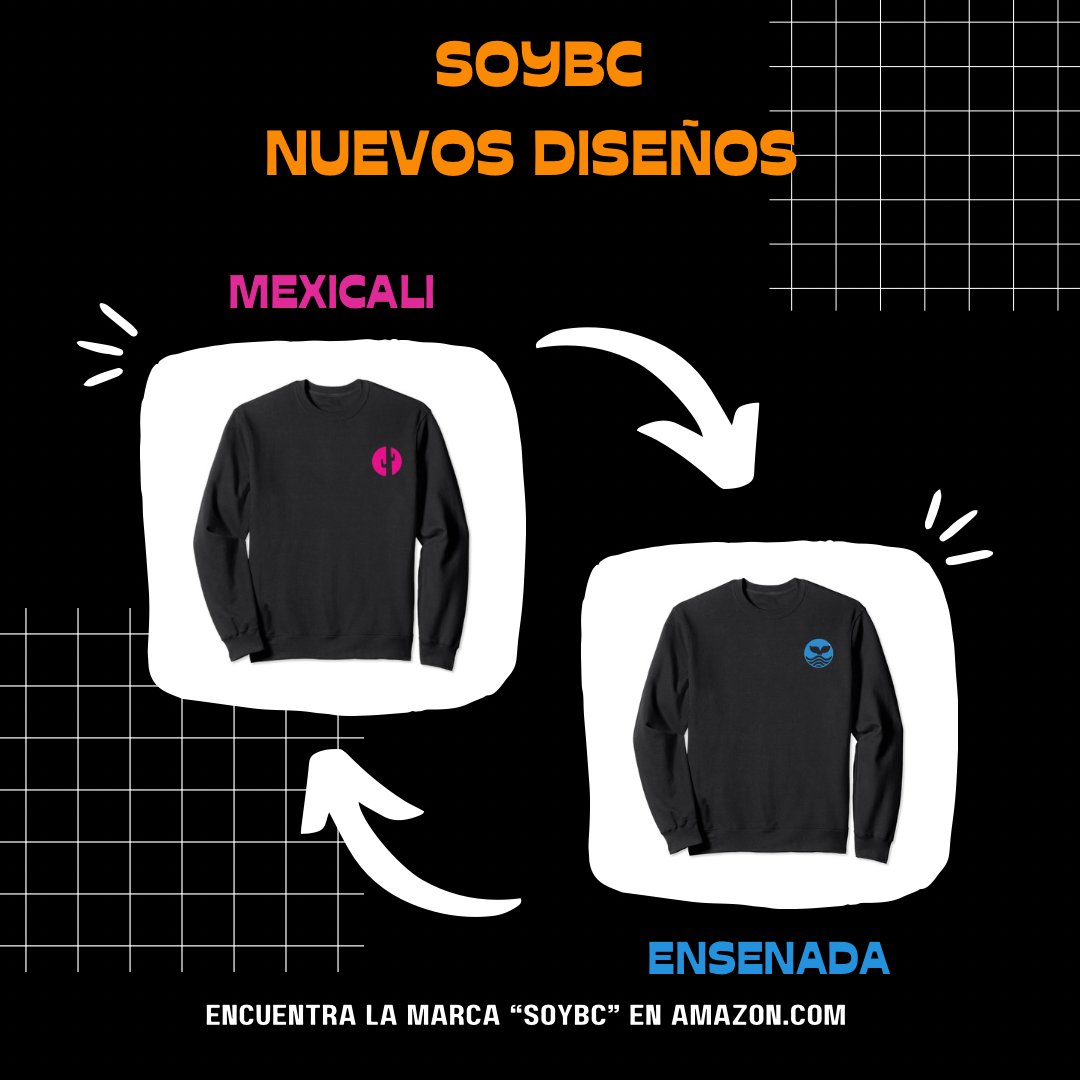 ¿De Mexicali o Ensenada? Es lo de menos...¡Orgullosamente #SoyBC!  

Encuentra la marca "SoyBC" en Amazon.com o directamente en este enlace👉 f.mtr.cool/vfopgdfaau #Tijuana #Mexicali #Ensenada #Rosarito #Tecate #SanFelipe #SanQuintín #BajaCalifornia