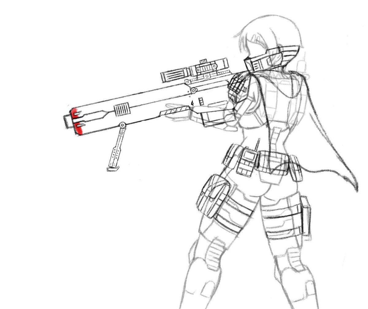 Wip

I added ammo pouches and i gave her a Mark V mask (is it possible?)