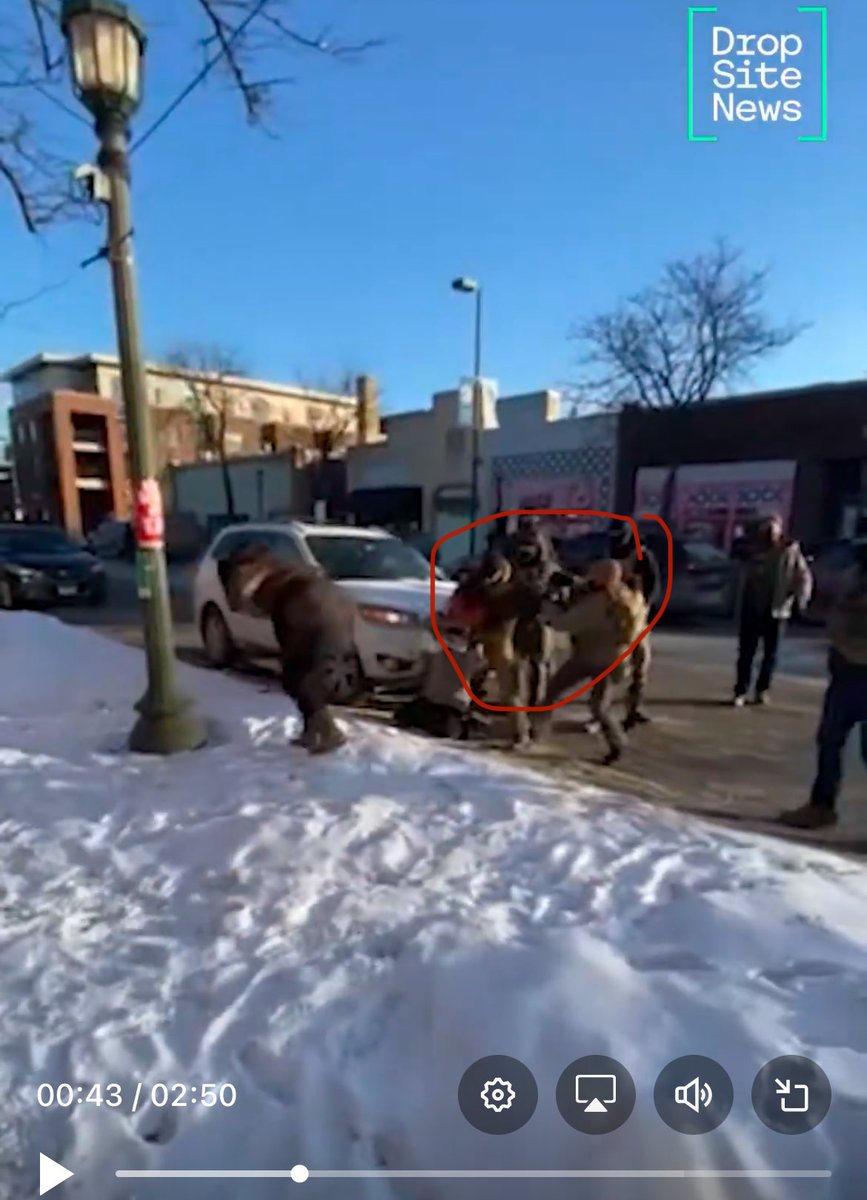 adamscochran's tweet image. 20/xx

Once they are on the ground the agent continues to pepper spray them.

As they are coughing and blinded, an agent GRABS the man and drags him back into conflict.