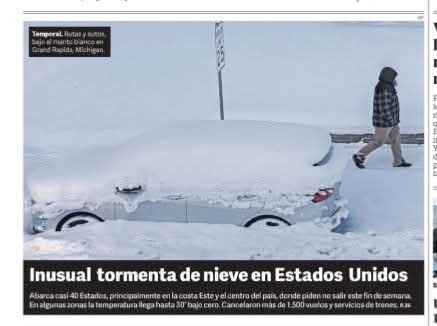 ELCACTUSGMAILC1's tweet photo. 😎🇺🇸UN CATACLISMO DE NIEVE llegara a EE.UU. Imaginen al pais todo completo sepultado en la nieve. Cuantos paises acudiran a desenterrarlo???.... https://t.co/vgqwDbxnma