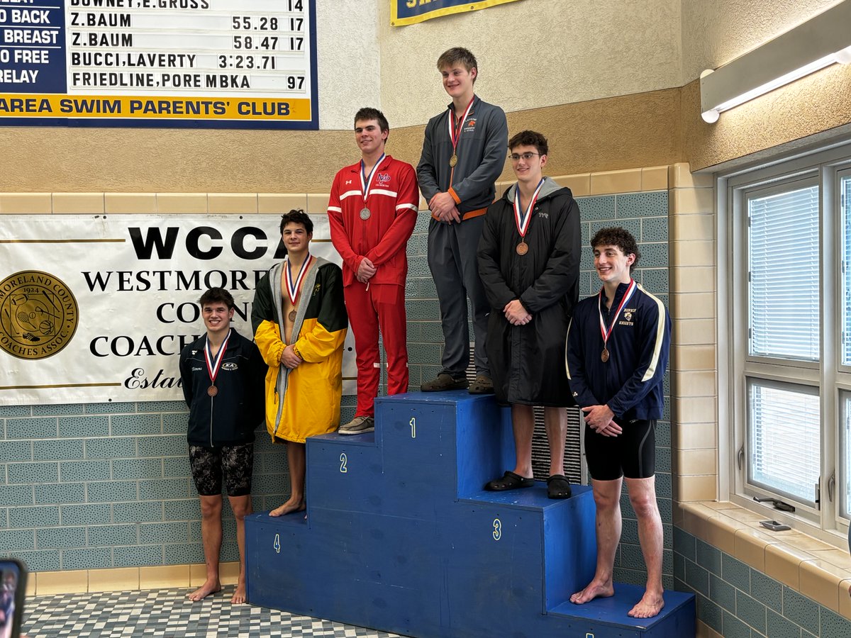Ben Schadler with another medal at counties! 4th in the 100 free!