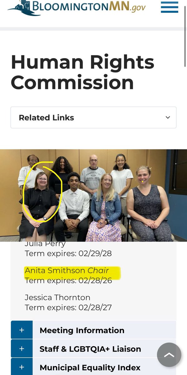 Ryan_Arthur_xyz's tweet photo. @camhigby infiltrated the MN anti-ICE Signal Chat and I found some….. interesting members…… 

Say Hello to ANITA SMITHSON (she/her):

- Anita is running for @MNsenDems District 50 (Do NOT vote for Anita)

- Anita is a TPRM Risk Oversight Specialist at @usbank

- Anita is the ‘Communications Officer’ for the @SD50DFL @MinnesotaDFL 

- Anita was ‘part of the board’ of @IndivisibleMNLo (yes.. THAT Indivisible!) 

- Anita is also the Chair of the @bloomington_mn Human Rights Commission (does Cam get those same rights? It doesn’t seem like it. Only the ‘good’ humans get those rights)

- Anita is dumb enough to use a public Facebook photo for her “top secret” Signal chat avatar so Anita should not be given ANY political power! (….seriously, MN…. do NOT vote for her!)

- Anita should be ashamed that she chopped down so many beautiful trees in her front yard because…. ‘climate change’…right? Or..… does displaying the BLM and trans yard signs make up for the loss of carbon credits due to her removing the trees? 🤥🤷🏿‍♂️

- Anita has photos with @Ilhan so she will ignore all of the fraud and, if Anita is successful, Anita will undoubtedly get a picture with the one and only sugar daddy @AlexanderSoros (and probably @HumaAbedin too)

- Anita has a campaign website and wants people to contact her at: hello@anitasmithsonmn.com 
(her words… not mine)

…. Honestly, I have to give Anita credit for how involved and how much work she does for her ideology. I respect that aspect of Anita. However, the ideology that Anitas working towards will lead to the absolute destruction of America as we know it and will 100% be used to usher in Communism, strip your 1st & 2nd amendments and will restrict your ability to have ‘private property rights’. 
(‼️You will own nothing and be happy‼️)

All of Anitas 🔗’s:

https://t.co/PLO6vE8VHa

https://t.co/HYhNYhTG1d

https://t.co/L7pr1E6phf