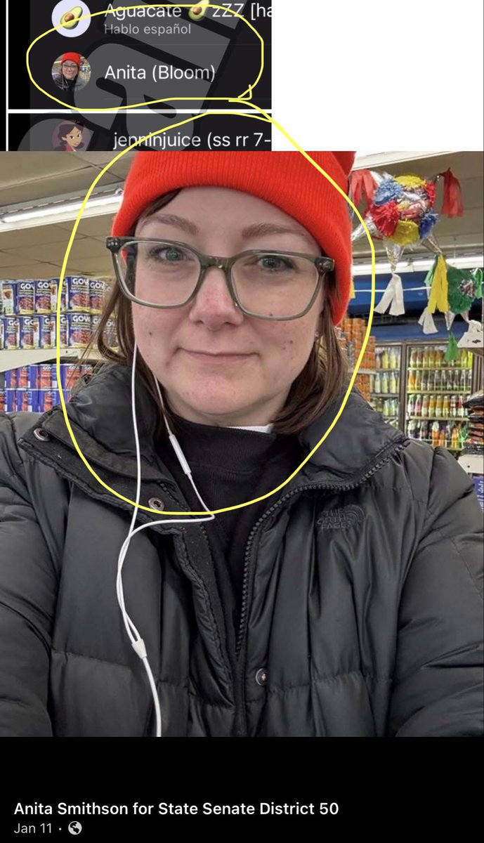 Ryan_Arthur_xyz's tweet photo. @camhigby infiltrated the MN anti-ICE Signal Chat and I found some….. interesting members…… 

Say Hello to ANITA SMITHSON (she/her):

- Anita is running for @MNsenDems District 50 (Do NOT vote for Anita)

- Anita is a TPRM Risk Oversight Specialist at @usbank

- Anita is the ‘Communications Officer’ for the @SD50DFL @MinnesotaDFL 

- Anita was ‘part of the board’ of @IndivisibleMNLo (yes.. THAT Indivisible!) 

- Anita is also the Chair of the @bloomington_mn Human Rights Commission (does Cam get those same rights? It doesn’t seem like it. Only the ‘good’ humans get those rights)

- Anita is dumb enough to use a public Facebook photo for her “top secret” Signal chat avatar so Anita should not be given ANY political power! (….seriously, MN…. do NOT vote for her!)

- Anita should be ashamed that she chopped down so many beautiful trees in her front yard because…. ‘climate change’…right? Or..… does displaying the BLM and trans yard signs make up for the loss of carbon credits due to her removing the trees? 🤥🤷🏿‍♂️

- Anita has photos with @Ilhan so she will ignore all of the fraud and, if Anita is successful, Anita will undoubtedly get a picture with the one and only sugar daddy @AlexanderSoros (and probably @HumaAbedin too)

- Anita has a campaign website and wants people to contact her at: hello@anitasmithsonmn.com 
(her words… not mine)

…. Honestly, I have to give Anita credit for how involved and how much work she does for her ideology. I respect that aspect of Anita. However, the ideology that Anitas working towards will lead to the absolute destruction of America as we know it and will 100% be used to usher in Communism, strip your 1st & 2nd amendments and will restrict your ability to have ‘private property rights’. 
(‼️You will own nothing and be happy‼️)

All of Anitas 🔗’s:

https://t.co/PLO6vE8VHa

https://t.co/HYhNYhTG1d

https://t.co/L7pr1E6phf