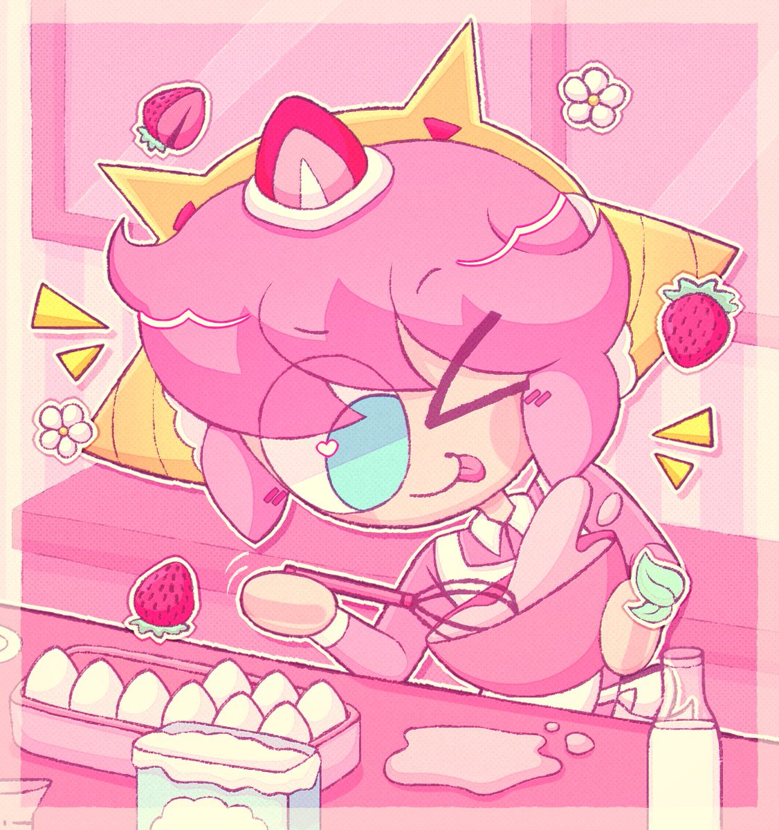 DiCatrame's tweet photo. bake >wo 

#cookie_run #cookierun 
#cookie_run_kingdom #cookierunkingdom https://t.co/gcyO1mV52s