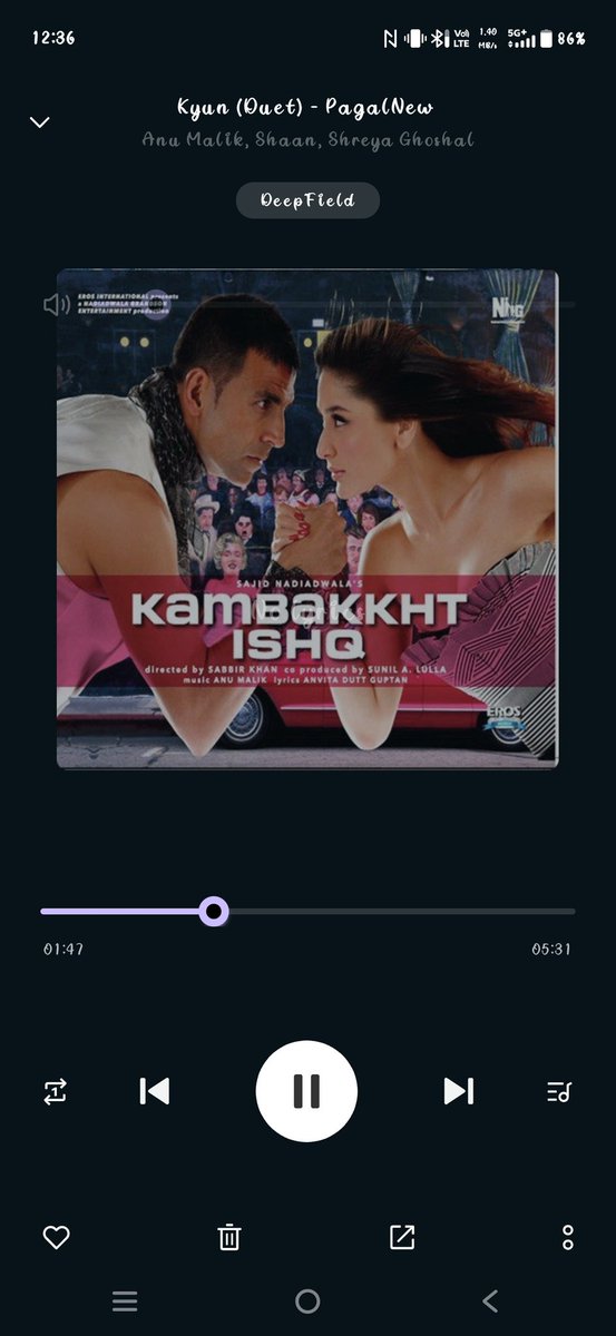 After long time listening this song in repeated mode 
The magic of <a href="/shreyaghoshal/">Shreya Ghoshal</a> di voice 🥹
Can't express